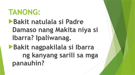 mga tanong sa noli me tangere|NOLI ME TANGERE .